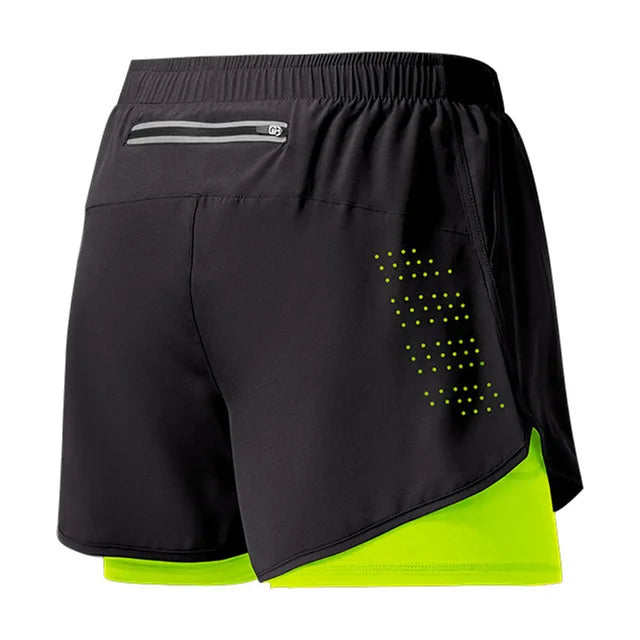 Calções de corrida com bolso