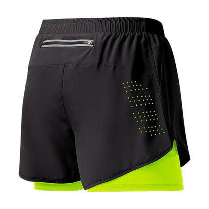 Calções de corrida com bolso