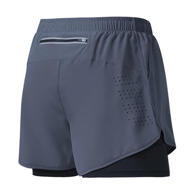 Calções de corrida com bolso