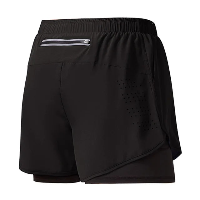 Calções de corrida com bolso